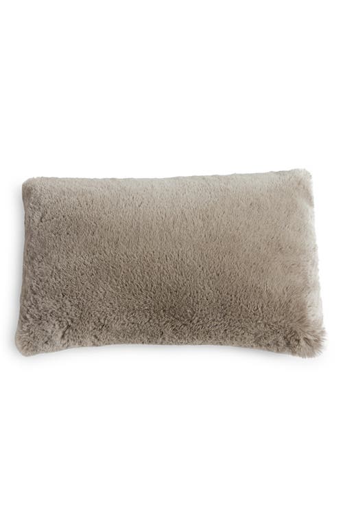 UnHide Squish Fleece Lumbar Pillow in Taupe Ducky at Nordstrom