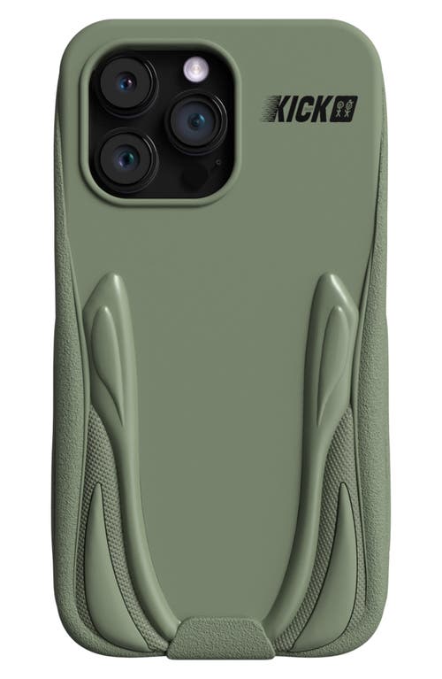 Urban Sophistication The Kick Case 3D Silicone iPhone 14 Pro Case in Desert Sage at Nordstrom
