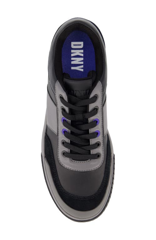 Shop Dkny Colorblock Sneaker In Black/grey