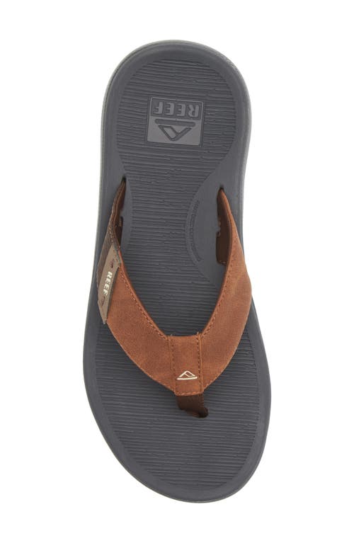 Reef Santa Ana Flip Flop In Grey/tan