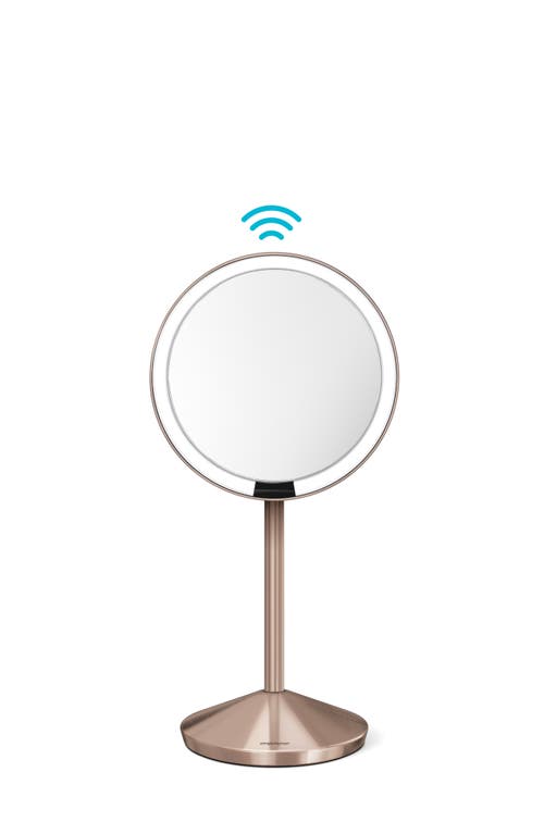 simplehuman 5-Inch Mini Countertop Sensor Makeup Mirror in Rose Gold at Nordstrom