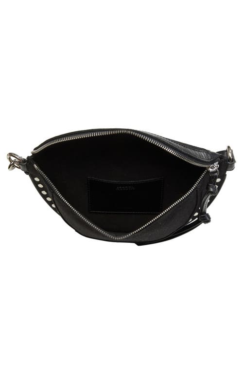 Shop Isabel Marant Skano Xo Capsule Denim Belt Bag In Faded Black