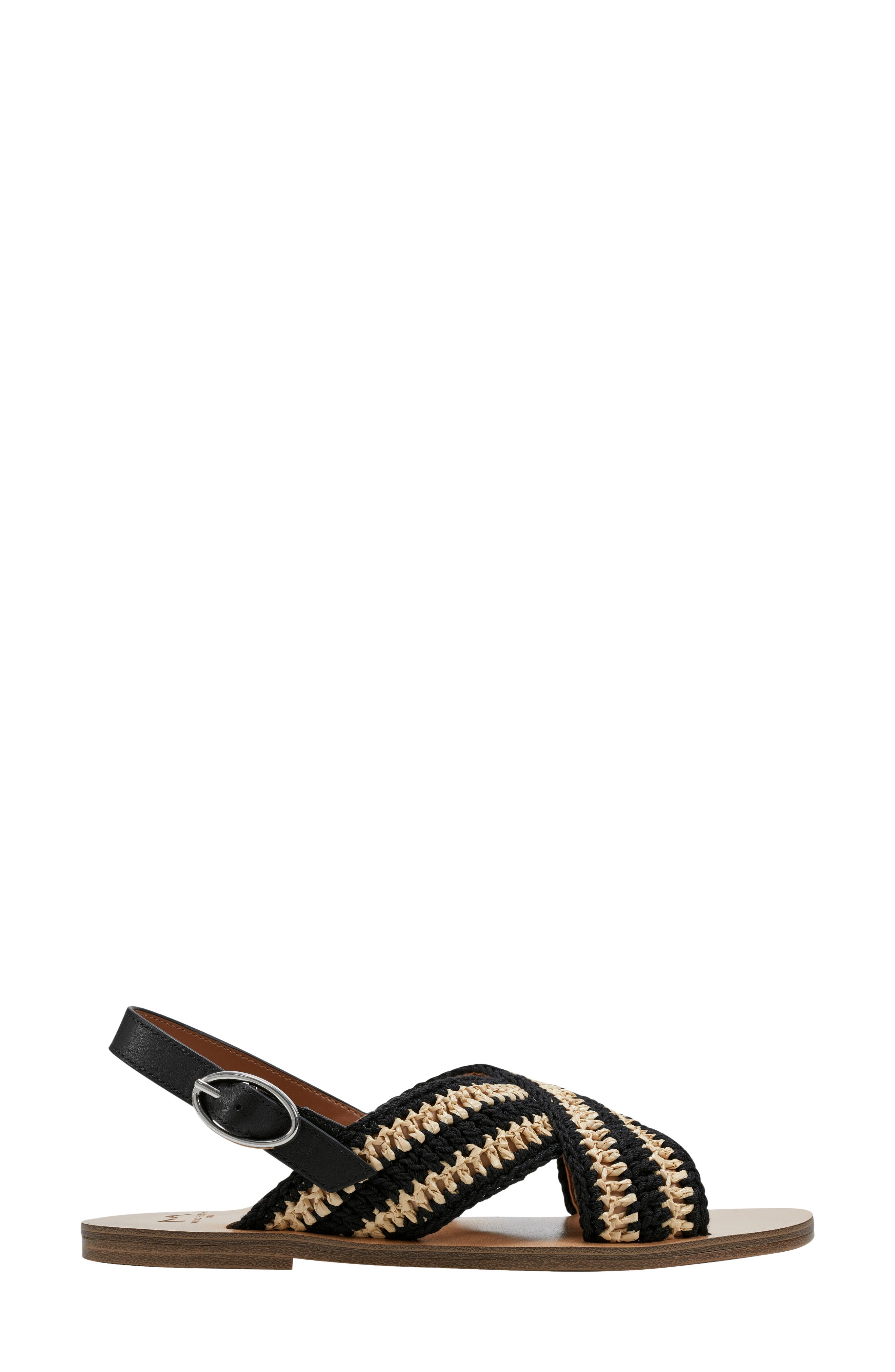 Leather Logo Slingback Sandal