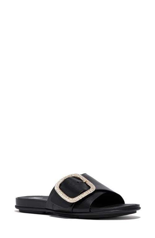 FitFlop Gracie Slide Sandal in Black/black 