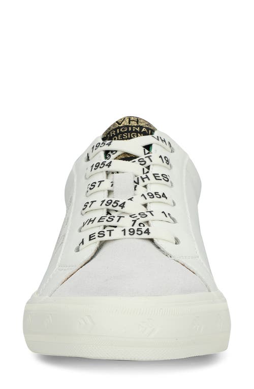 Vintage Havana Starter Sneaker In White/grey/green
