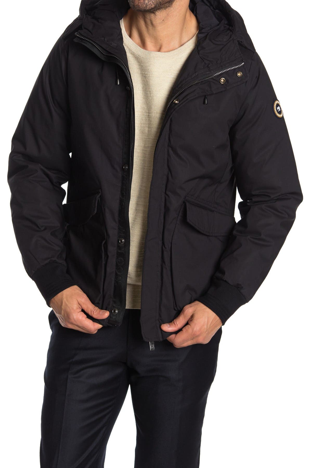short hooded jacket