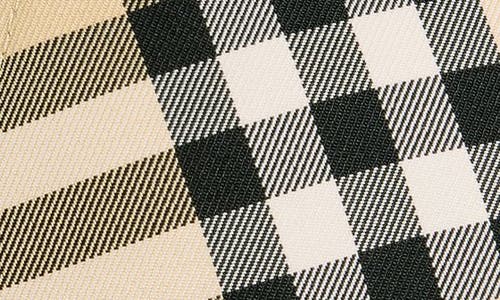 Burberry Check Baseball Cap In Sand