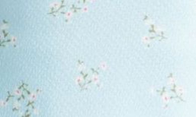 Shop Bp. Floral Sleeveless Satin Minidress In Blue Omphalodes
