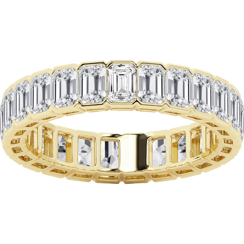Badgley Mischka Collection Emerald Cut Lab Created Diamond Infinity Ring In Gold