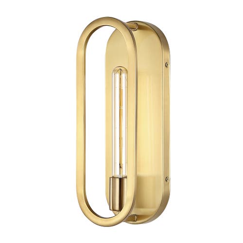 Jonathan Y Emilia 1-light Modern Bohemian Iron Led Sconce In Brass Gold