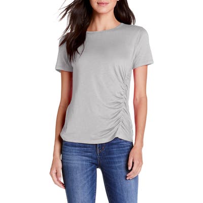 Michael Stars Jess Ultra Jersey Ruched Tee, Grey