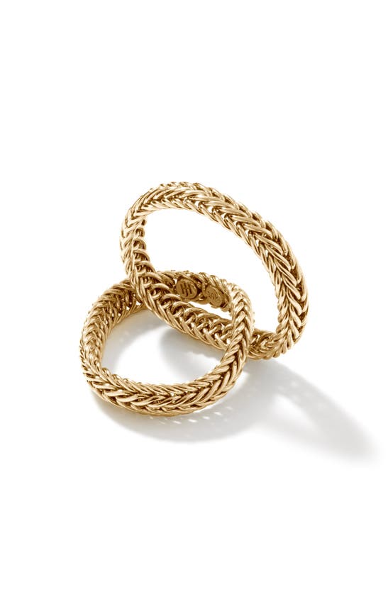 Shop John Hardy Classic Chain Layered Ring In Gold