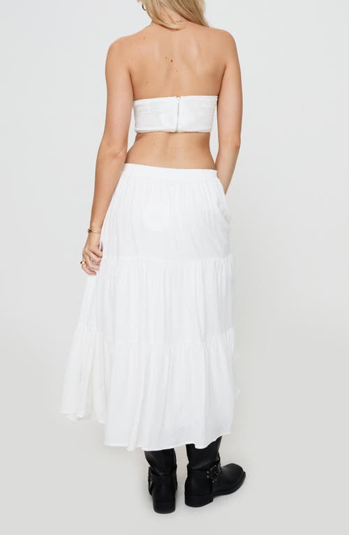 PRINCESS POLLY PRINCESS POLLY ALLIE STRAPLESS CROP TOP & MAXI SKIRT SET