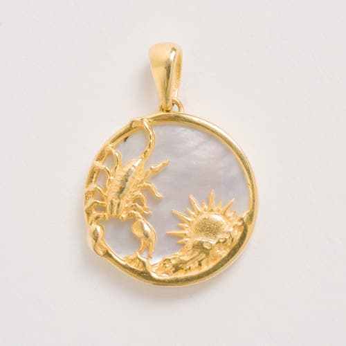 Freya Rose Zodiac Pendant In Scorpio
