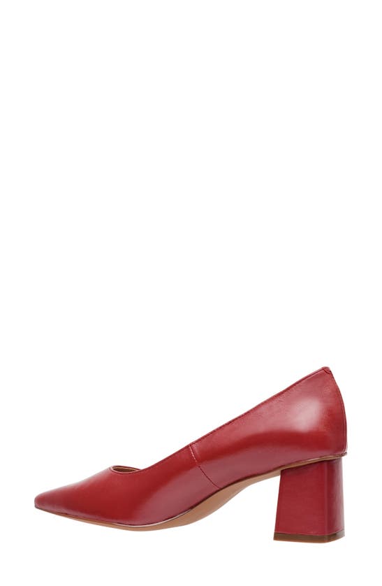 Linea Paolo Bilson Pointed Toe Pump In Red Nappa