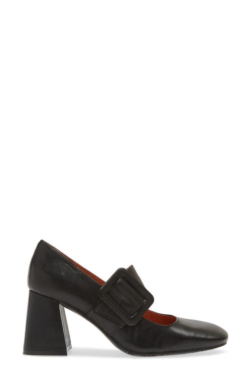 Chocolat Blu Halle Mary Jane Pump In Black Leather