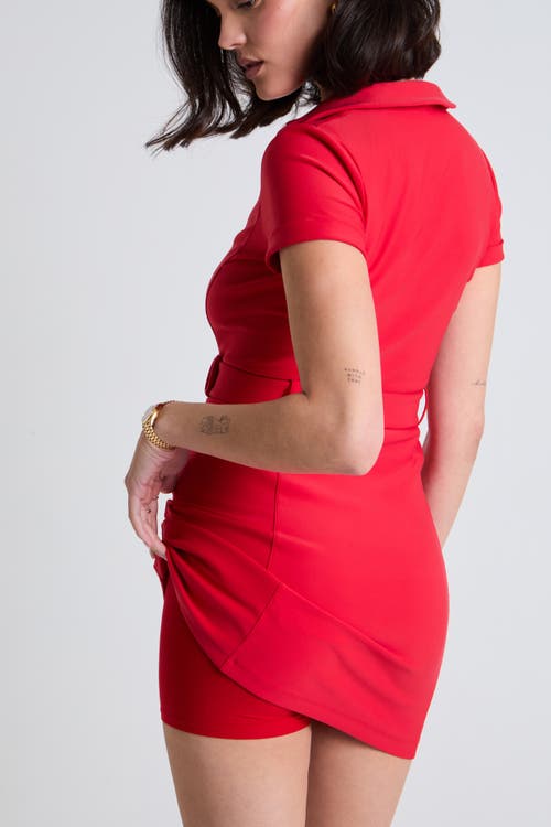 Goldie Byrd All Day Liner Shorts In Red