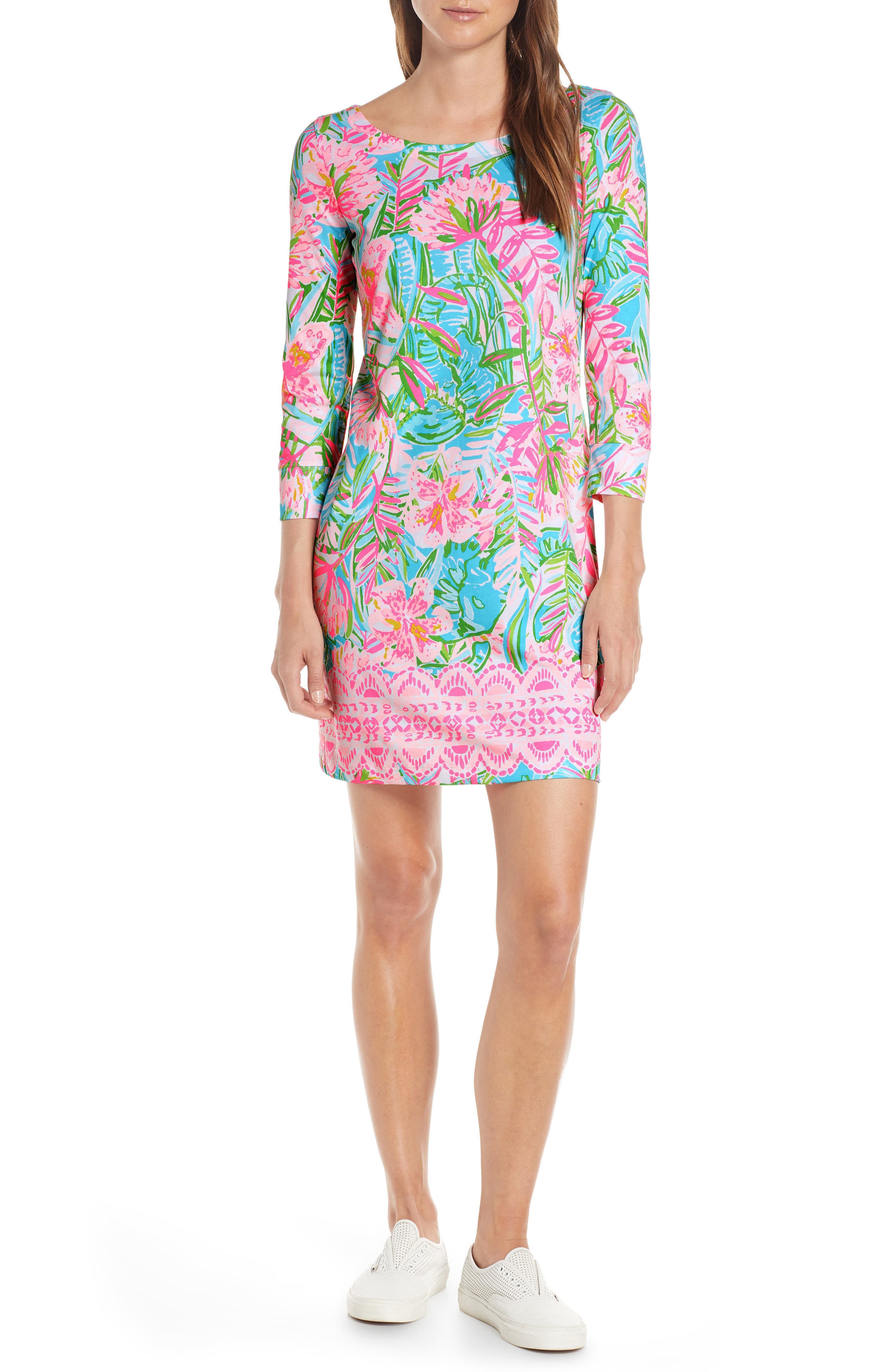 Lilly Pulitzer Hollee Shift Dress, Blue/green