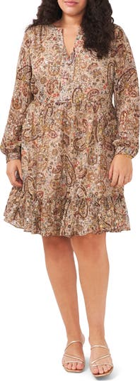 Vince camuto shop ruffle hem dress