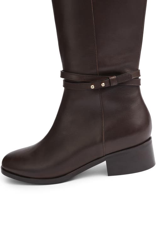 Lk Bennett Bena Riding Boot In Chocolate