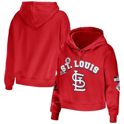 G-iii 4her By Carl Banks Women's Red St. Louis Cardinals Crossbar Pullover  Hoodie