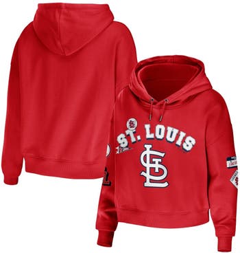 St. Louis Cardinals WEAR by Erin Andrews Women's Color Block Full-Zip Hoodie  - Red/White