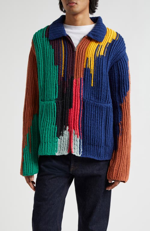 Acid Cotton Crochet Jacket in S24 Multi