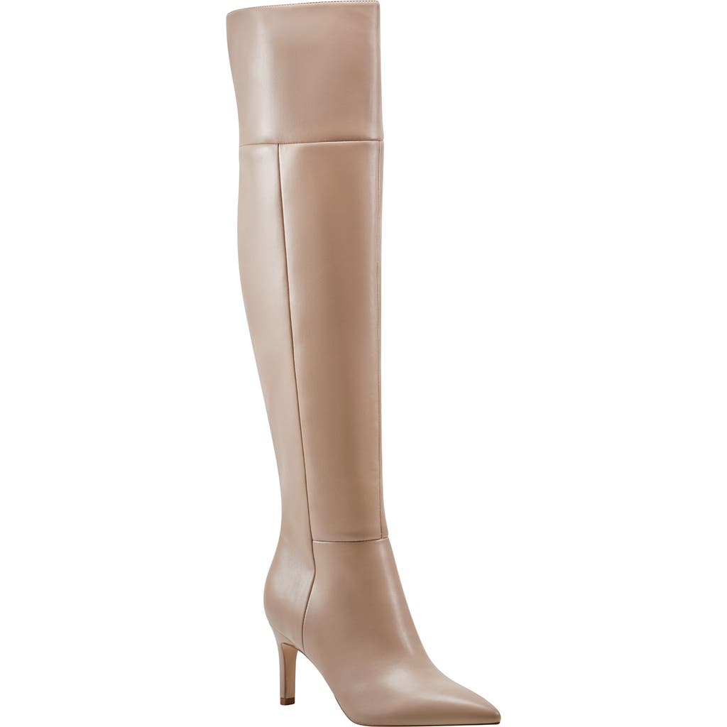 Marc Fisher Ltd Genessa 2 Pointed Toe Over The Knee Boot In Medium Natural