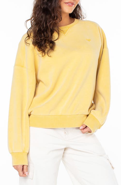 Shop Roxy Oasis Haze Sweatshirt In Sauterne