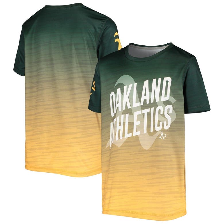 Outerstuff Kids' Youth Yellow Oakland Athletics In Action T-shirt