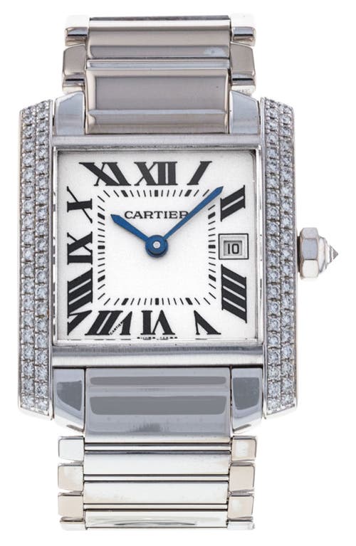 Cartier - Men - Tank française Automatic 36.7mm Stainless Steel Watch, Ref. No. WSTA0067 Silver