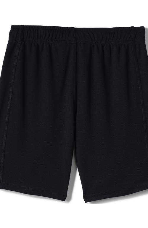 Shop Lands' End School Uniform Girls Mesh Gym Shorts In Black