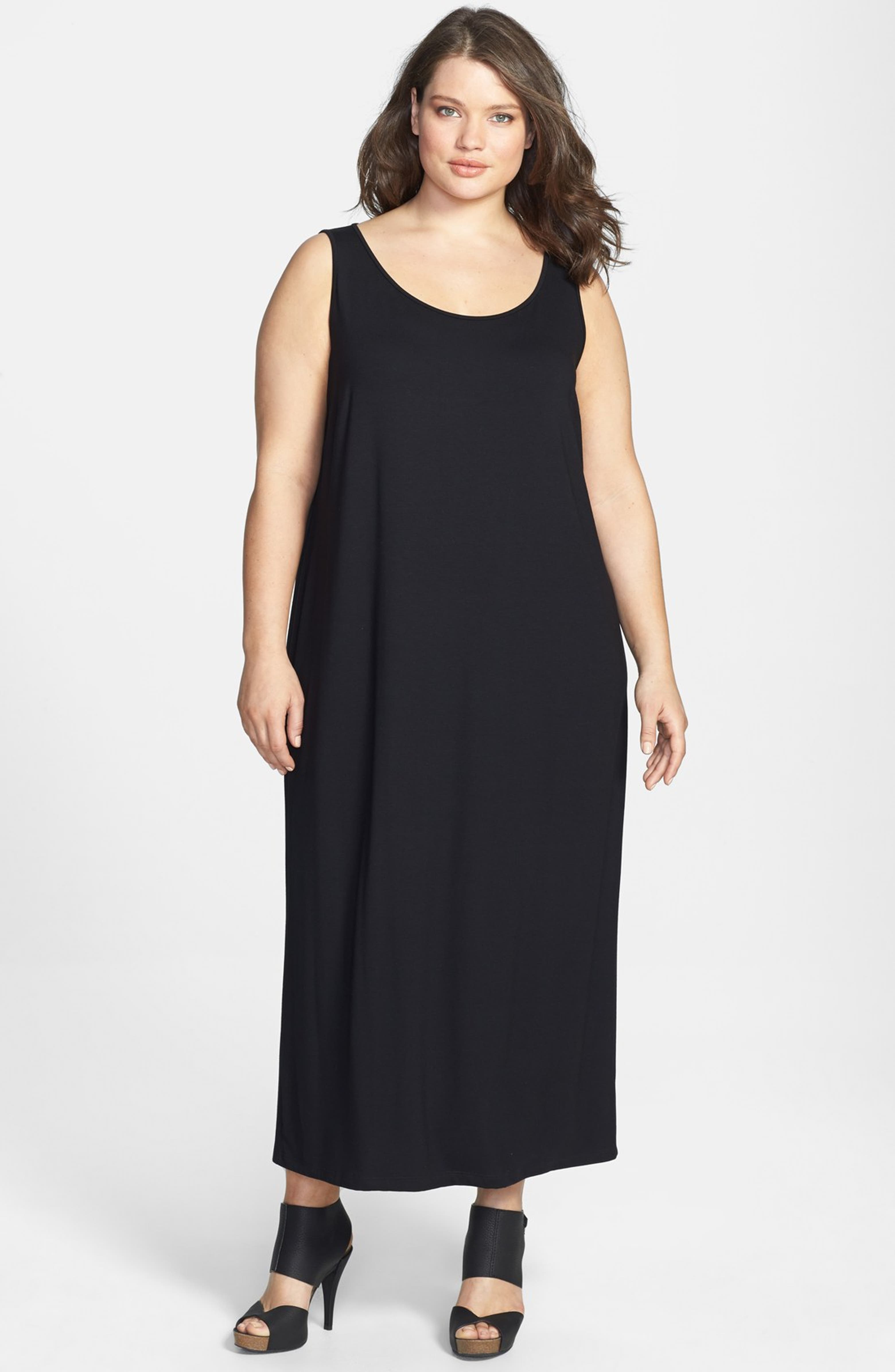 Eileen Fisher Scoop Neck Dress (Plus Size) | Nordstrom