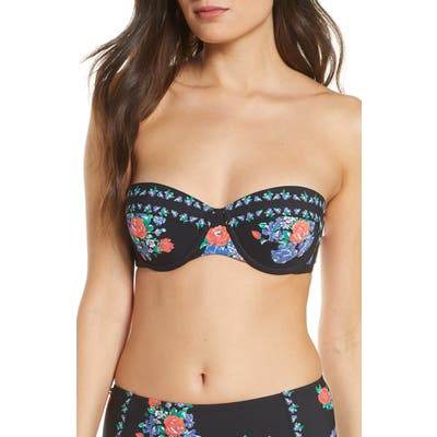 Tory Burch Underwire Bandeau Bikini Top, Black