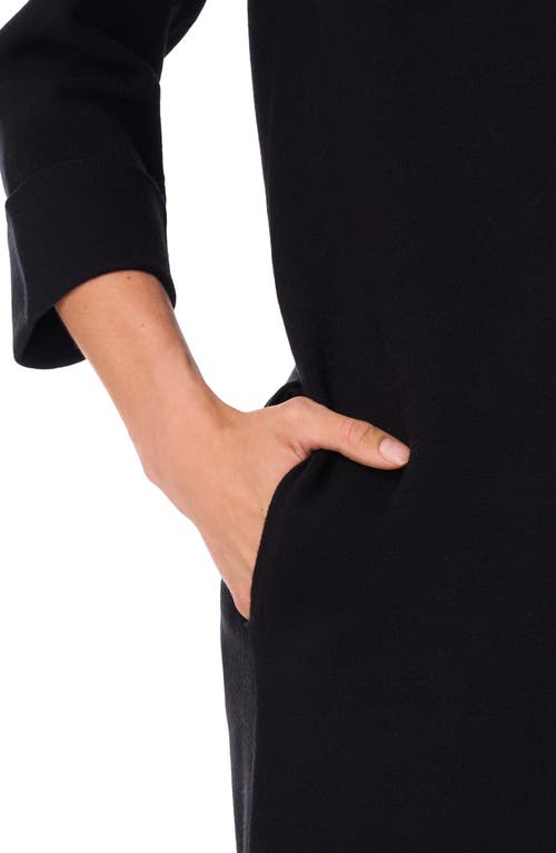 Halogenr Halogen(r) Open Front Longline Cardigan In Rich Black