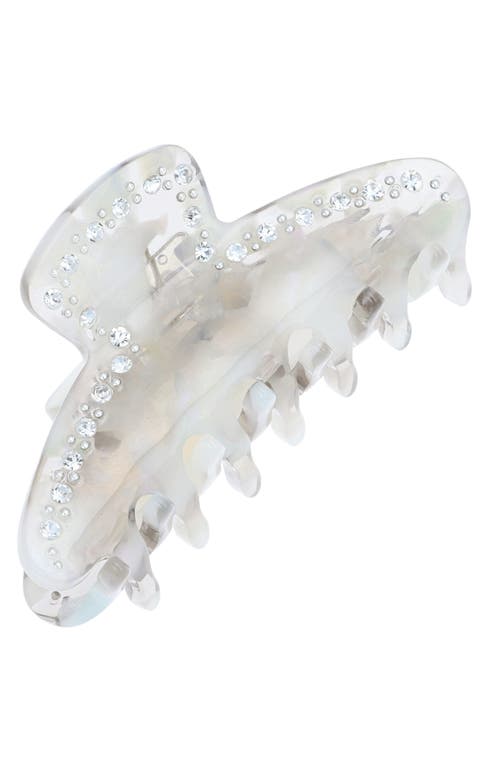 L. Erickson Boca Crystal Jaw Clip in Stone at Nordstrom