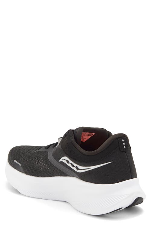 Shop Saucony Ride 16 Running Shoe In Black/white