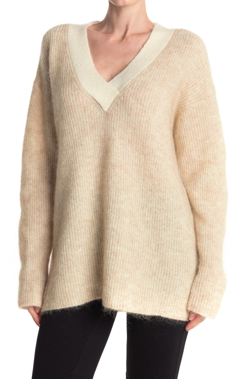 GANNI | Soft Wool Knit V-Neck Pullover | Nordstrom Rack