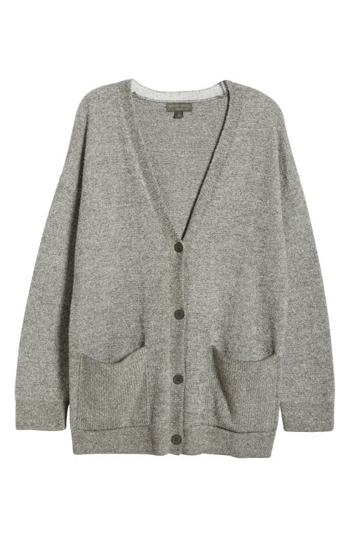 Shop Barefoot Dreams Cozychic Lite® Heather Rib Pocket Cardigan In Olive Branch/pearl