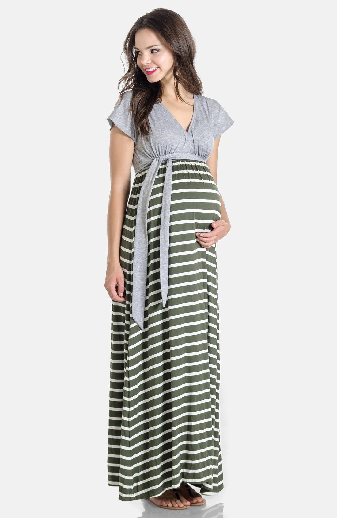 Lilac Clothing 'Jill' Maternity Maxi Dress Nordstrom