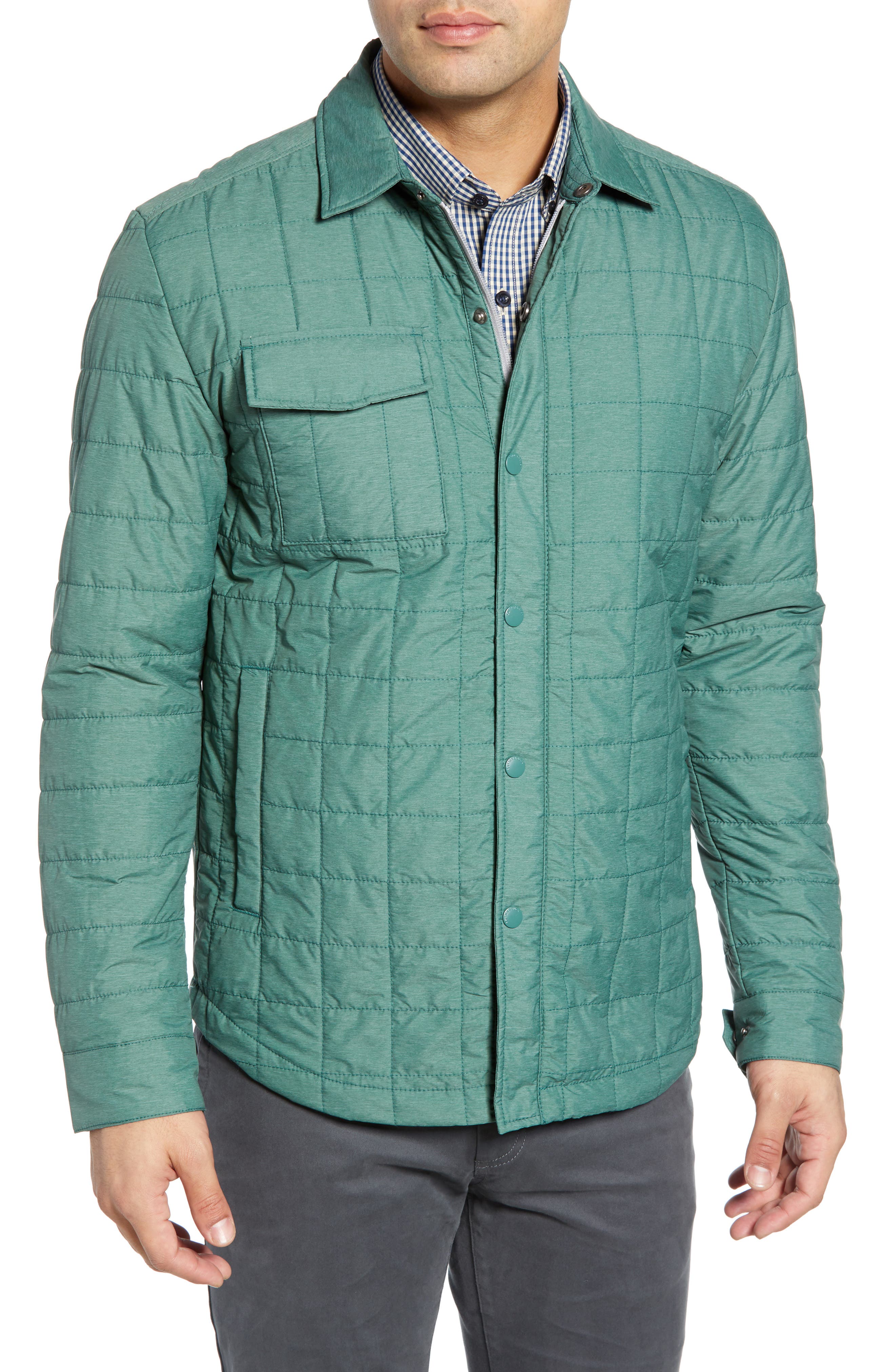 Cutter & Buck Rainier Primaloft Insulated Shirt Jacket, Green