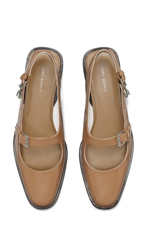 Shop Tory Burch Multibuckle Slingback Flat In Light Chai