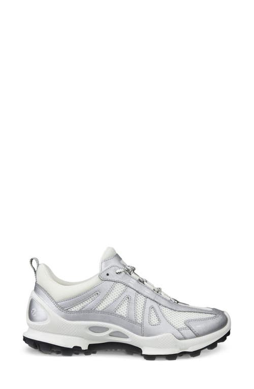 Shop Ecco Biom® C-trail Sneaker In Silver Metallic/white