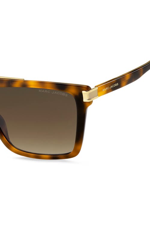 Marc Jacobs 58mm Rectangle Sunglasses In Havana