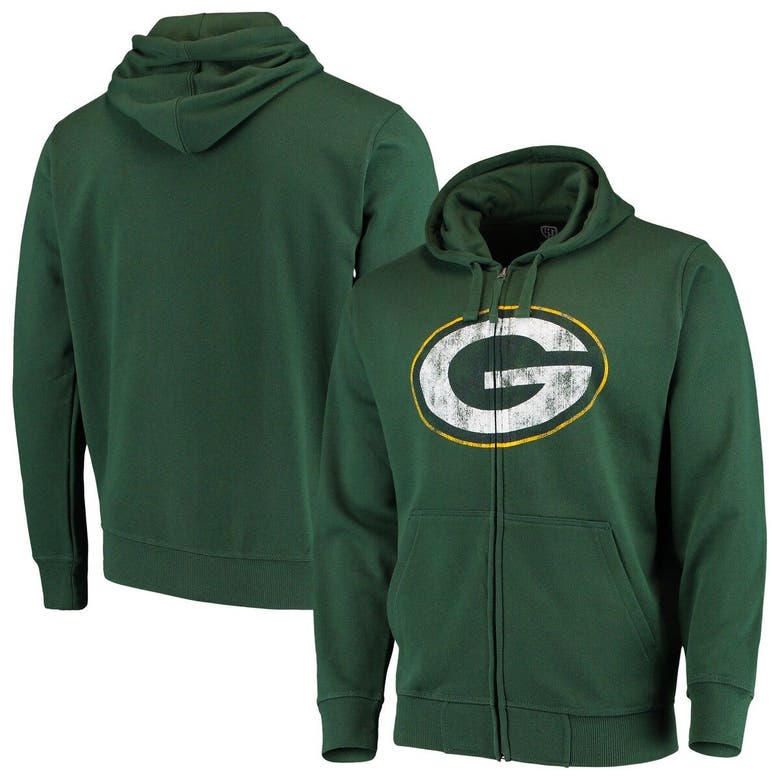 G-III Packers Starter Line Up Fleece Crew Medium Green & Gold