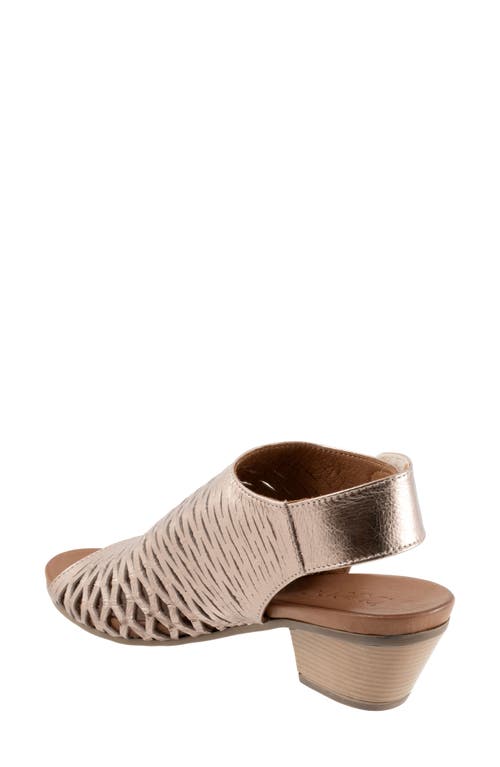 Lacey Slingback Sandal in Taupe Metallic