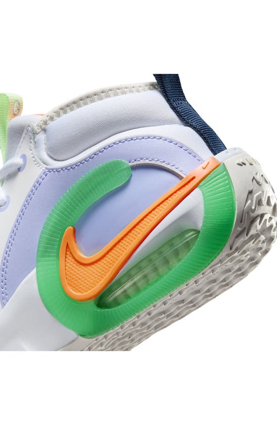 Shop Nike Air Zoom Crossover 2 Basketball Shoe In White/ Purple/ Green/ Orange