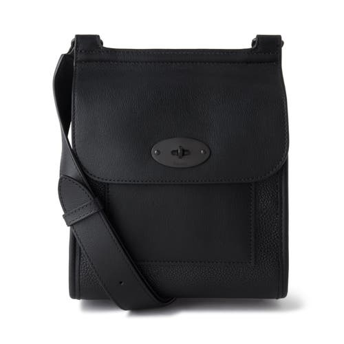 Mulberry Small Antony Eco Scotchgrain Crossbody Bag in Black at Nordstrom