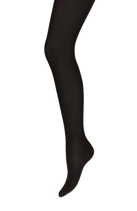 Wolford Ladies Black/Hematite Avery Opaque And Sheer Tights, Size Medium  14822-8142 - Apparel - Jomashop