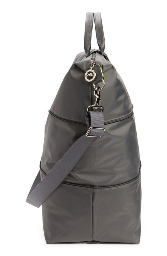 Shop Longchamp The Pliage Expandable Duffle Bag In Graphite